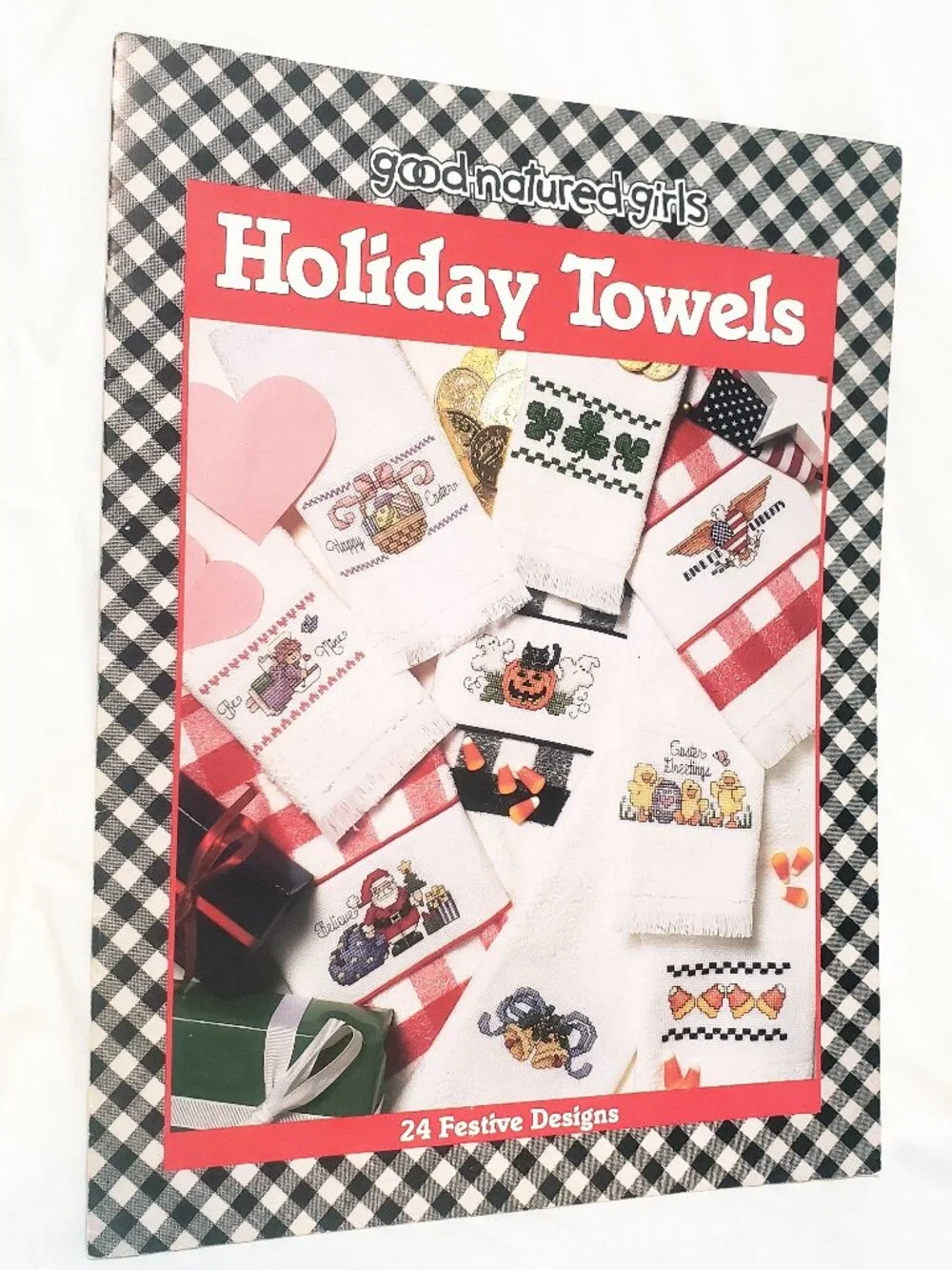 Holiday Towels Cross Stitch Leaflet Book Good Natured Girls 1996